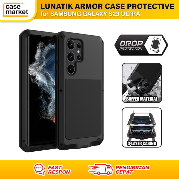 Samsung Galaxy S23 Ultra Armor Protective Case Hardcase Casing Lunatik