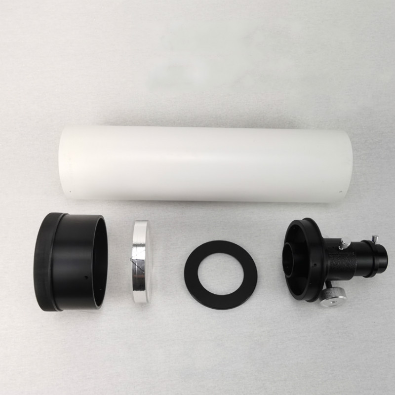 KYH Teleskop Astronomi Refraksi Kepler Set DIY Siswa 70Mm Lensa Objektif Dasar Focuser PVC Gratis