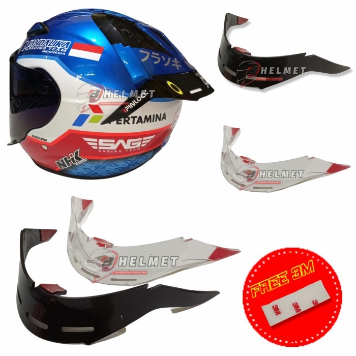 SALE Spoiler Helm Nhk R6 Half Face Aksesoris Sepoiler Grosir Termurah