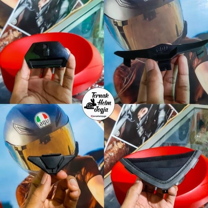 OBRAL "TERBARU" PART AKSESORIS HELM AGV K3SV ORI (SPOILER, CHINGUARD,