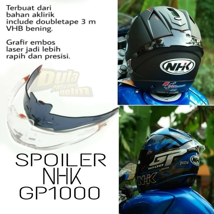 OBRAL Spoiler Helm NHK GP1000 GP 1000 Aksesoris Helm Full Face