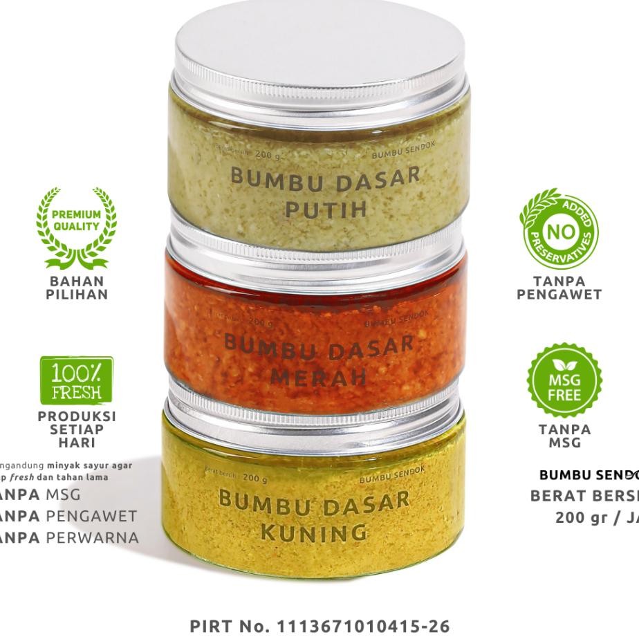 

Paet Lengap Bumbu Daar 3 Jar Bumbu Putih Bumbu Merah Bumbu Uning Bumbu Endo Halu Dapur N Maa Homemade Baah Tanpa Mg Lengap Omplit Giling Mpai Putih Merah Bombay Ating Brebe