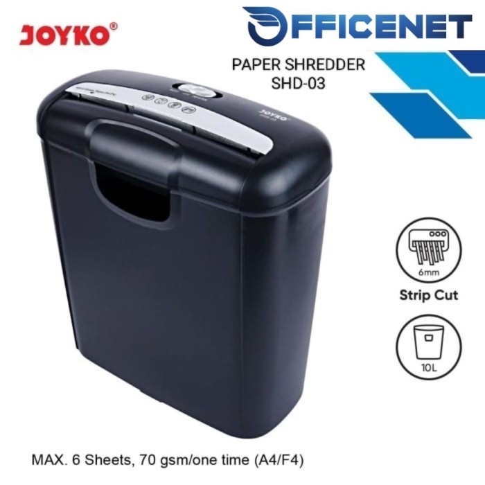 

TERLARIS! JOYKO PAPER SHREDDER STRIP CUT MESIN PENGHANCUR KERTAS SHD-03