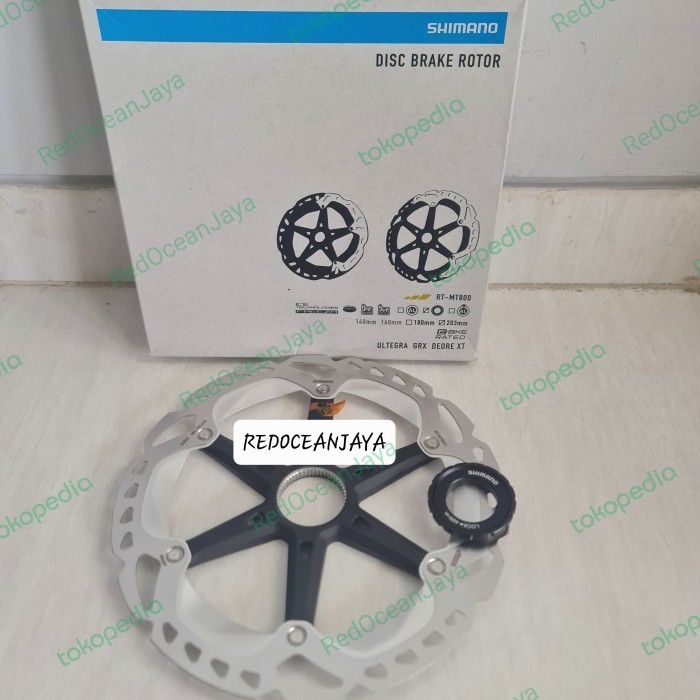shimano rotor mt800 203 mm 203mm center lock disc brake piringan rem