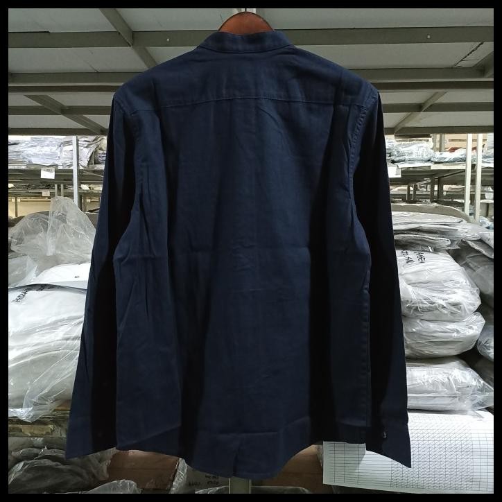 Promo Kemeja Koko Lengan Panjang Original Mgee Arkan C008 Navy Best Quality Asli 100% Original