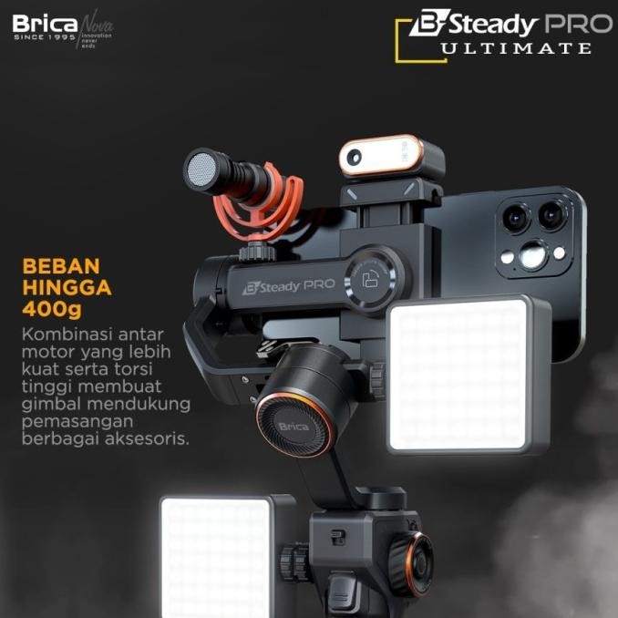 Brica B-Steady PRO ULTIMATE - 3 Axis Gimbal Brica Steady Pro Ultimate Terlaris