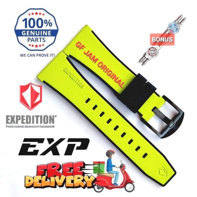 TALI KARET RUBBER 26MM EXPEDITION EXP ORIGINAL E6800 E6811 TWO COLOR Terlaris