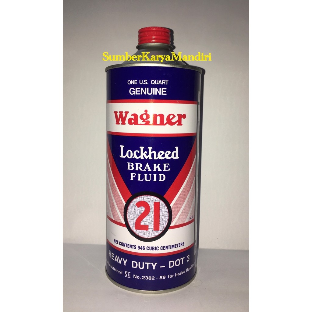HOT SALE Wagner Brake Fluid DOT-3 Heavy Duty / Minyak Rem DOT-3 Wagner (946ML)