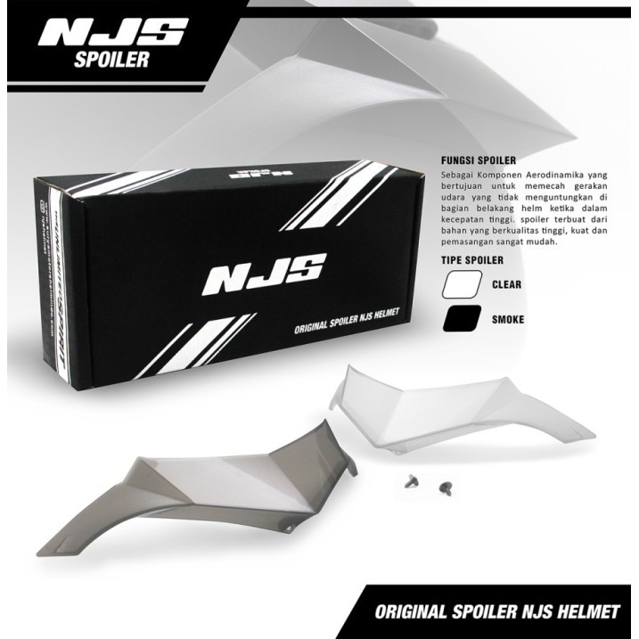 MURAH Spoiler NJS Shadow Original - Aksesoris Helm NJS Shadow Full Face