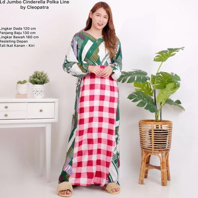 baru daster lengan panjang jumbo modern baju tidur kekinian rayon adem