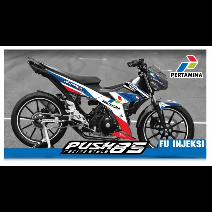 Striping Satria Fu Fi Injeksi Livery Pertamina Motogp Mandalika