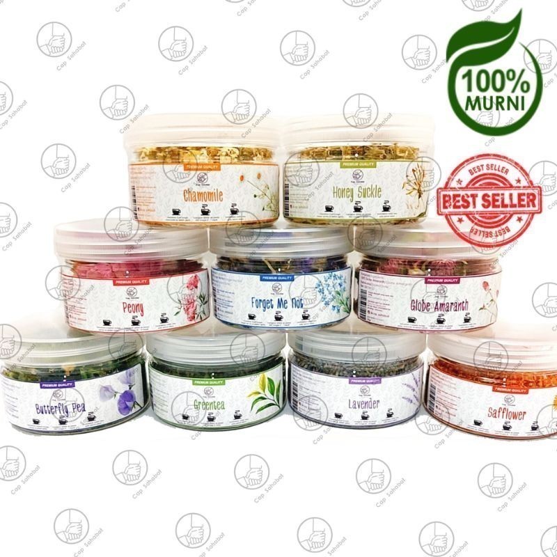 

Cap Sahabat - Premium Tea Series In Jar / Tisane / Flower Tea / Artisan Tea / Teh Bunga / Tea Blend