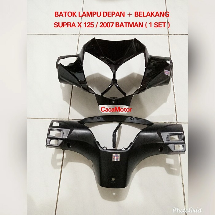 Batok Lampu Depan + Belakang Supra X 125 / 2007 Batman ( 1 Set )