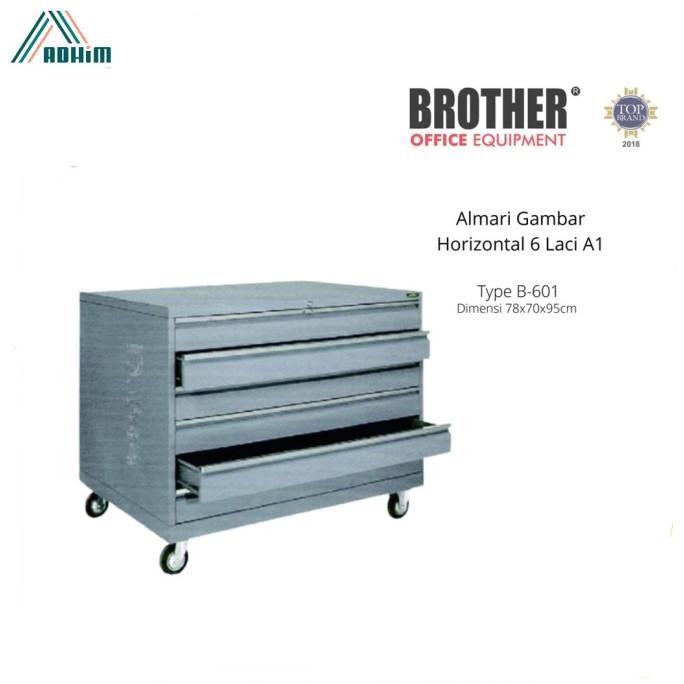 

TERMURAH - Brother B-601 Almari Gambar Horizontal A1 6 Laci