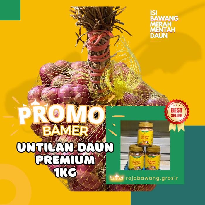 

Bawang Goreng Kediri Untilan Daun Sultan Premium 1Kg Food Pedas