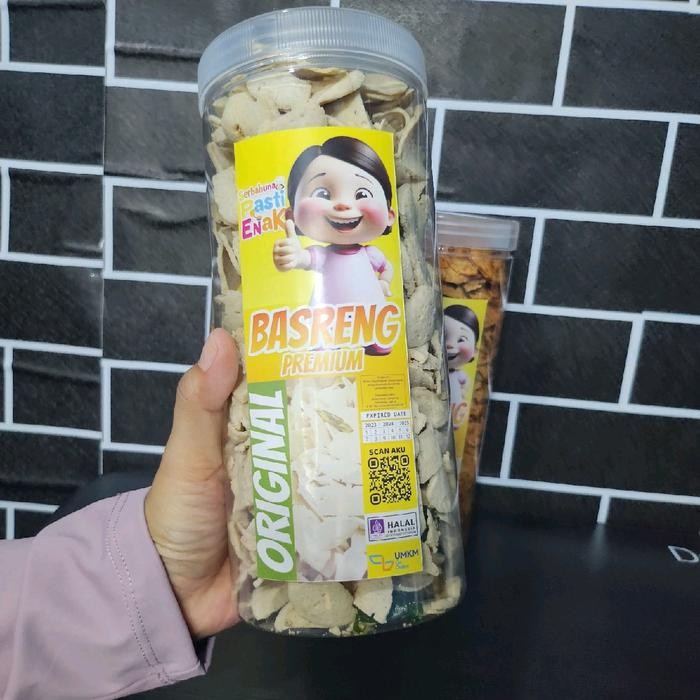 

Paket Combo Basreng Premium 3 Varian Rasa Kemasan Toples 1300Ml - Food Snack Keripik Cemilan Pedas