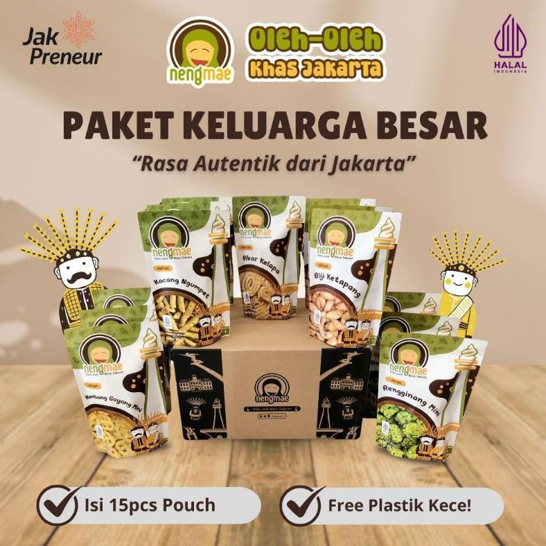 

Paket Keluarga Besar - Oleh Oleh Jakarta Neng Mae | Free Plastik Kece