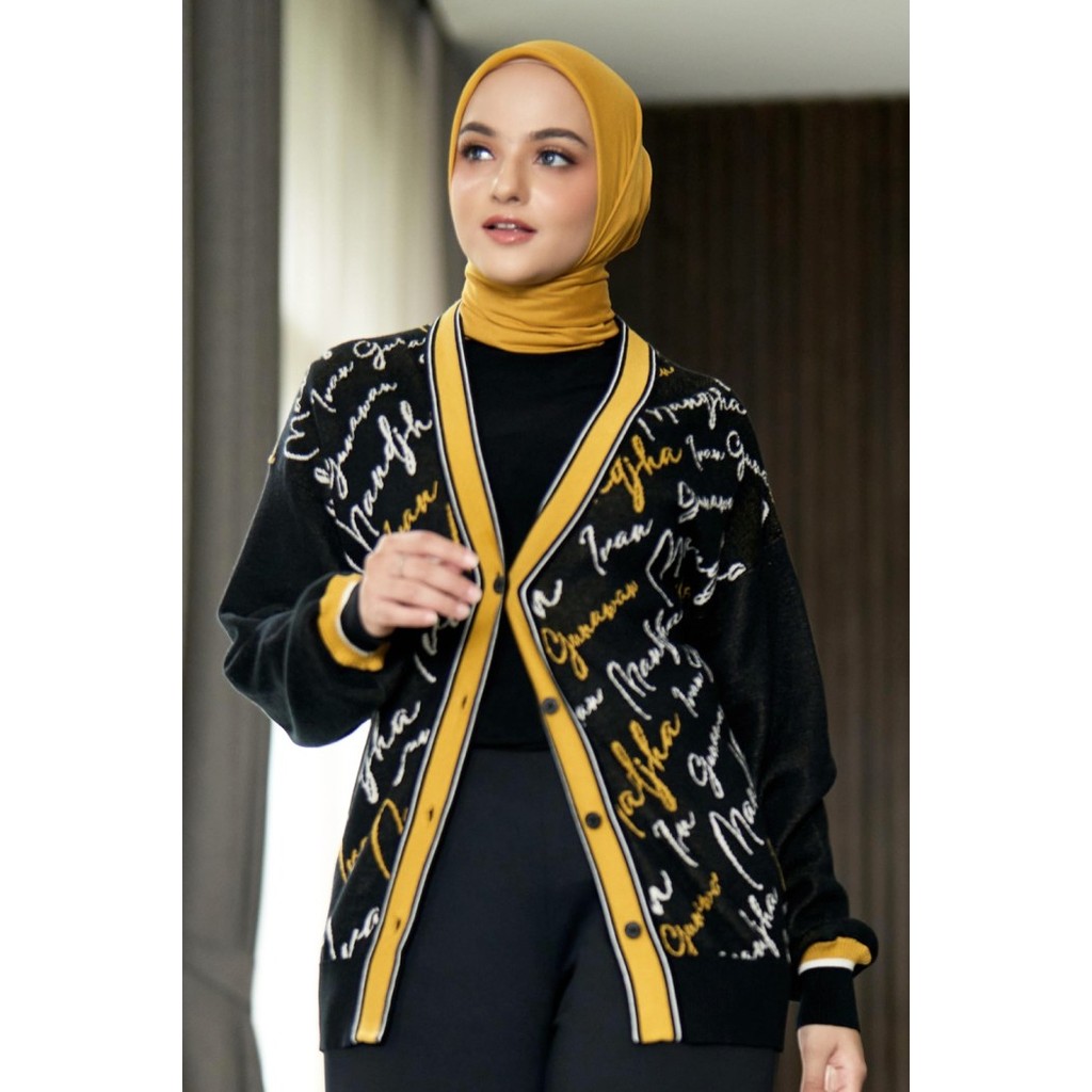 New Blouse Mandjha Ivan Gunawan - Monogram Chic Yellow Best Seller