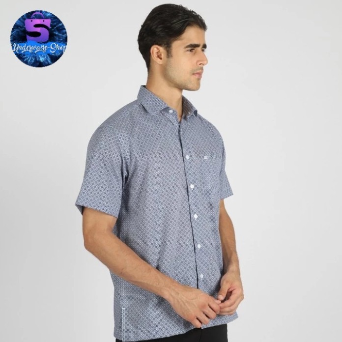 Kemeja Pria Guy Laroche Dwayne Blue .Original 100%. Lengan Pendek