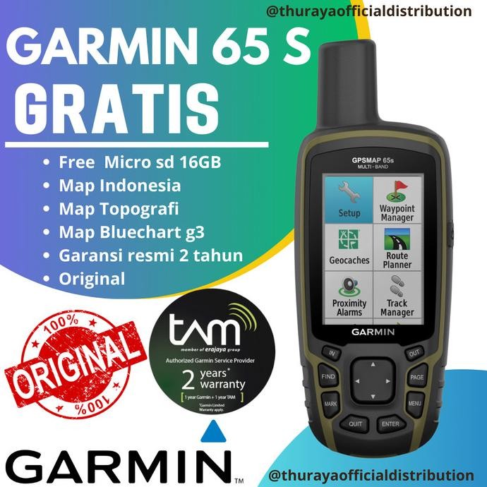 

GARMIN 65S GPS MAP BAHASA INDONESIA FREE PETA INDONESIA (ORIGINAL) STOK TERBATAS