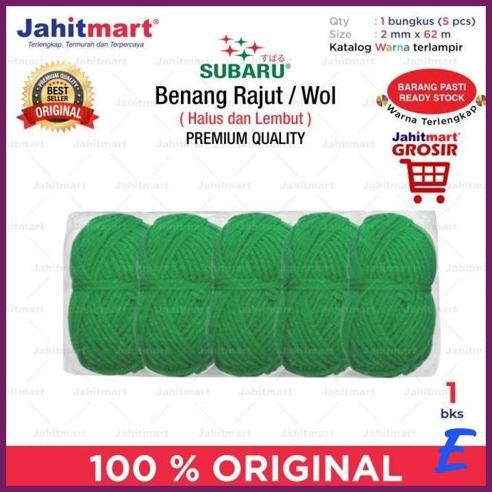 | JH | BENANG RAJUT TALI WOL 2MM MERK SUBARU - GROSIR