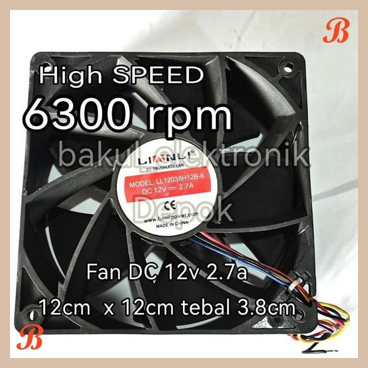 [BLE] FAN DC 12CM 12V HIGH SPEED