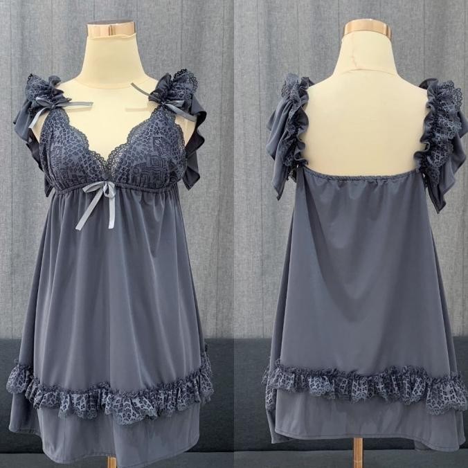 baru baju daster tidur sexy lingerie wanita sleepwear big size jumbo ld 140
