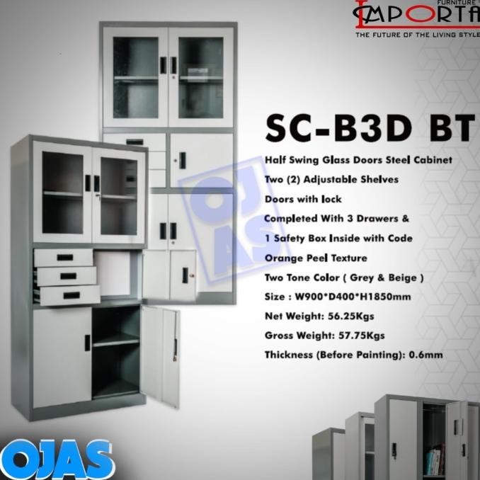 

Lemari arsip besi laci lemari IMPORTA SC-3D BT