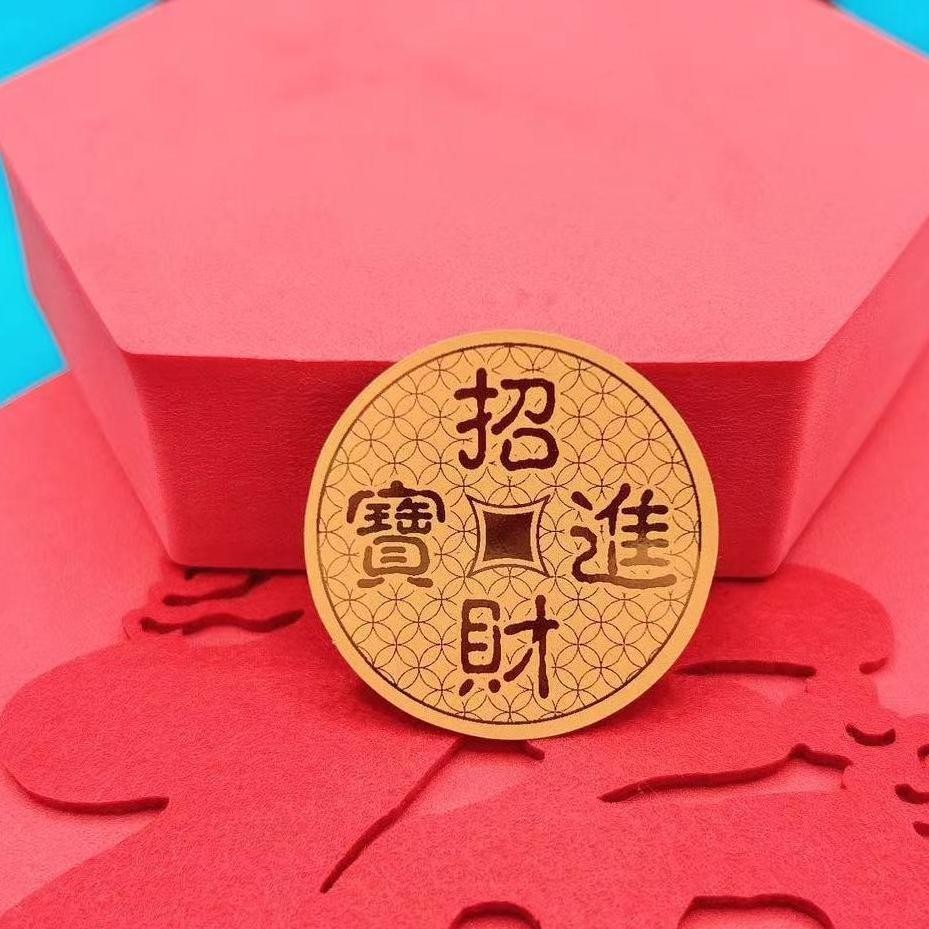 SPECIAL Amulet Kekayaan Emas Dewa Rejeki Jimat Penarik Uang Chinese Feng Shui Jimat Penarik Uang Dat