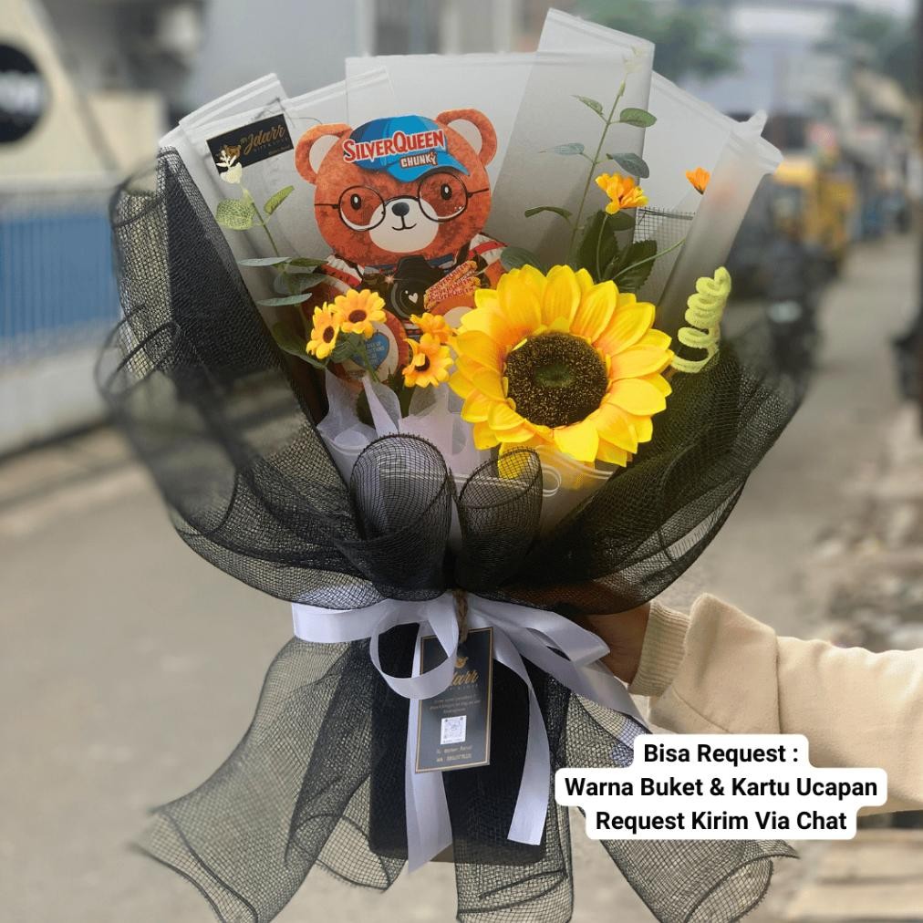 

BISA COD Buket Coklat Silverqueen Bear Terbaru Size Medium Hadiah Unik Bouquet Valentine Kado Pacar Gift Ultah Kejutan Anniversary Custom Request Viral Me-95