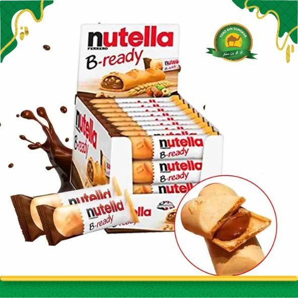 

Nutella B-Ready 132 Gr isi 1 Karton Biskuit Wafer Kacang Hazelnut Cokelat