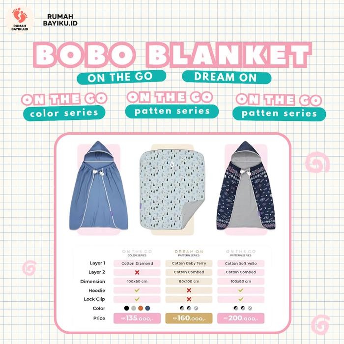 Selimut 3In1 - Selimut Bayi - On The Go Blanket Dream On Blanket - Bobo Blanket Selimut Alas Asli