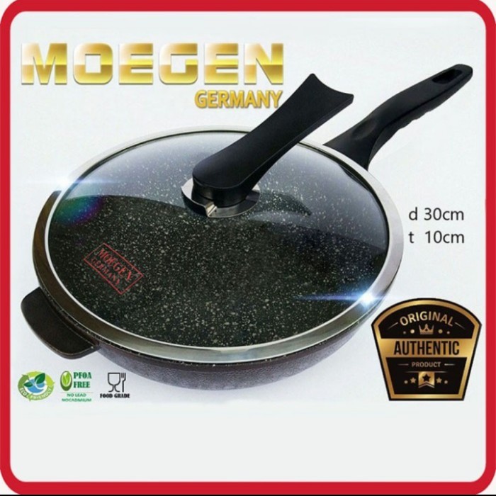 Wok Pan Moegen Germany Marble Coating 30Cm