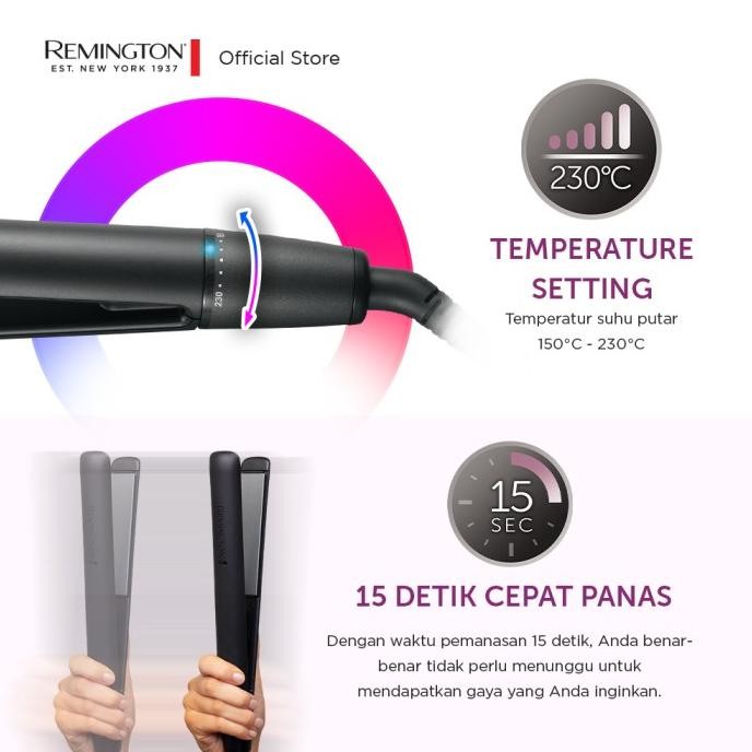 Remington Catokan Pelurus Rambut Ceramic Glide S3700 Original Dan Terpercaya