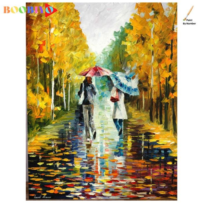 

[Boobiyo] Paint By Numbers 40X50 / Diy Paint By Numbers Landscape No Frame Terbaru