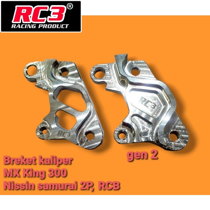 Breket Bracket Kaliper Depan Rc3 Mx King Mxking 300 Mm 2P Nissin Rcb S