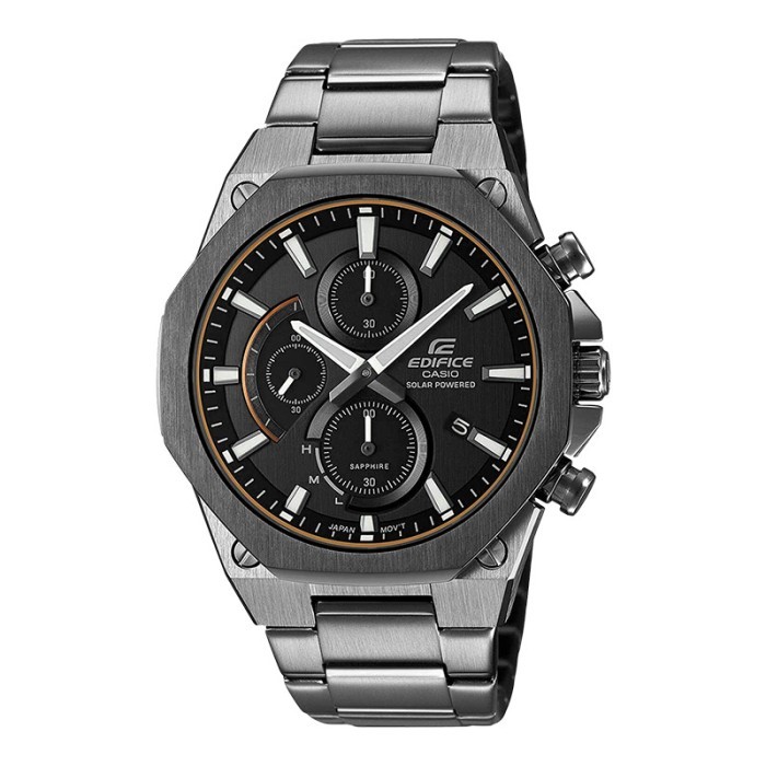 Casio Edifice Slim Line EFS-S570DC-1AUDF Tough Solar Black Dial Grey