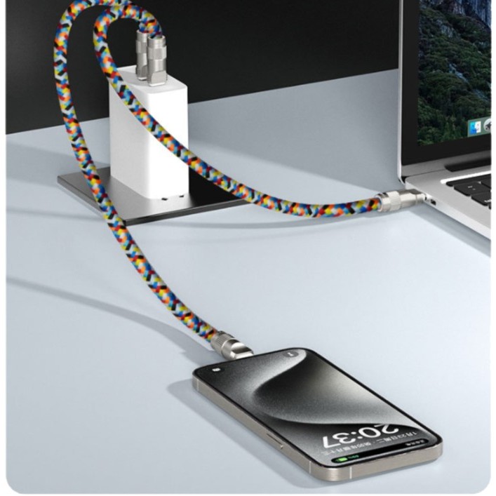 

2 IN 1 BRAIDED DATA CABLE WRIST HAND STRAP LANYARD FW-30 FW-120