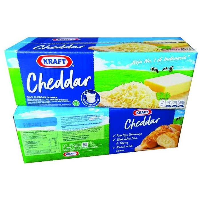 

Kraft cheddar 2kg blok KEJU PARUT Grated