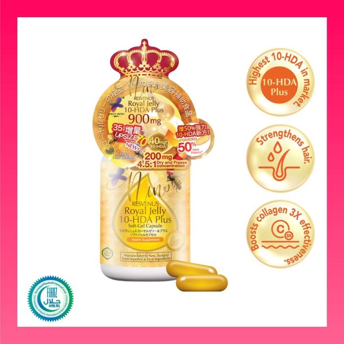 

Nano Japan Royal Jelly - Boost Hair Volume, Anti-Oxidant 70 pc