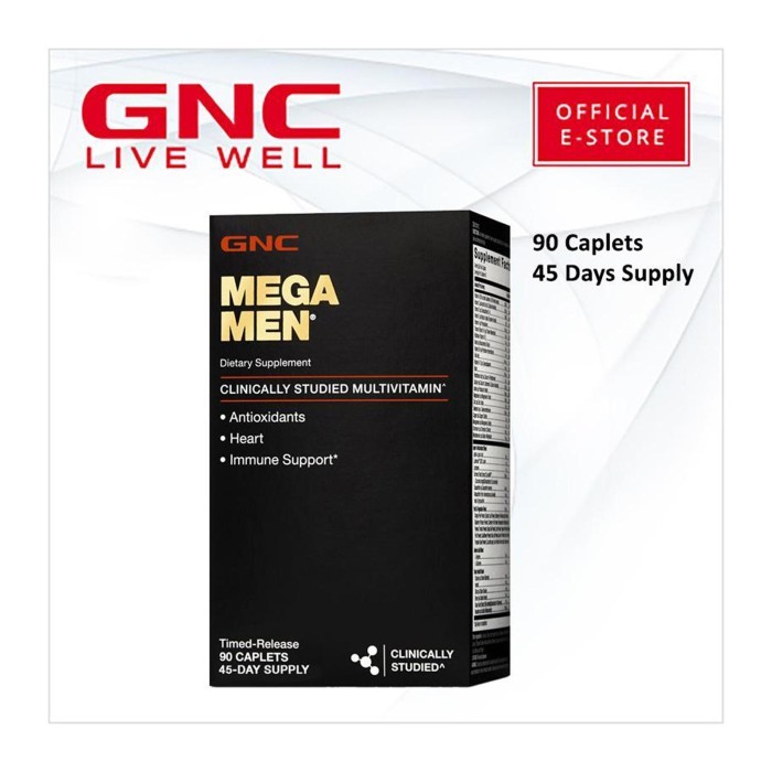 

GNC Mega Men With Vit K Timed-Release (90 caplets) 100 per pack