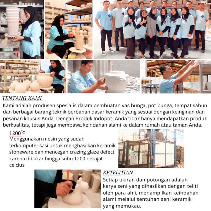 BELANJA VAS POT BUNGA KERAMIK MODEL KUKUP UNTUK TANAMAN HIAS / HIDUP / ANGGREK / BONSAI / SUKULEN /