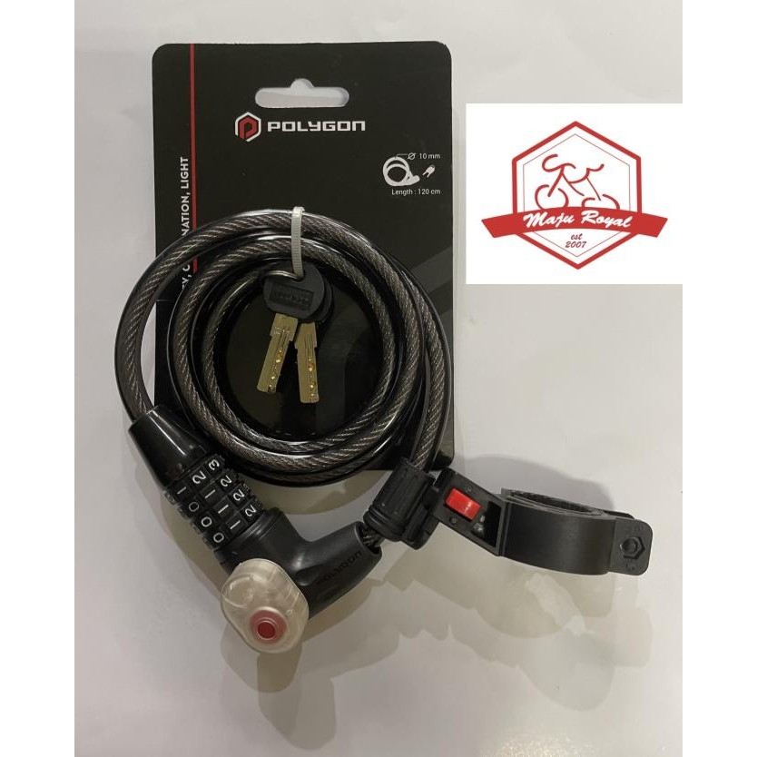 Produk Baru KUNCI POLYGON NOMOR KOMBINASI KONCI SEPEDA MTB LIPAT ANAK ROADBIKE NEW