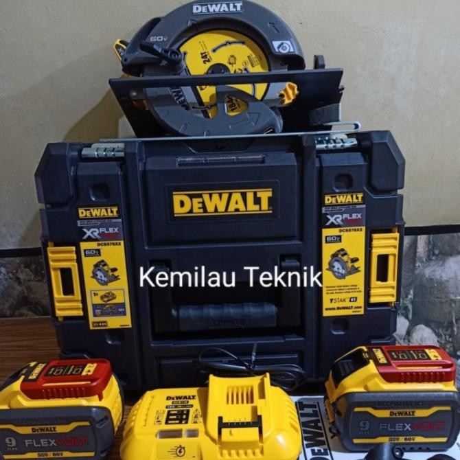 Berkualitas Mesin Circular Saw Cordless Dewalt Dcs578X2 Gergaji Kayu Dcs578 60V