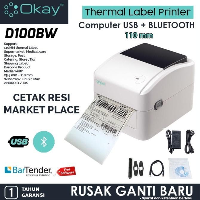 

OKAY KERTAS THERMAL LABEL 100X150 MM STICKER LABEL ISI 500 PCS
