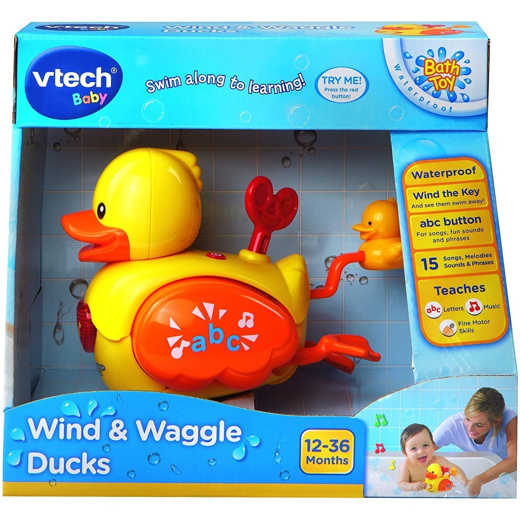 Mainan Mandi Bayi VTECH Baby WIND & WAGGLE DUCKS - Mainan Mandi Bayi Bebek Putar Tahan Air v tech