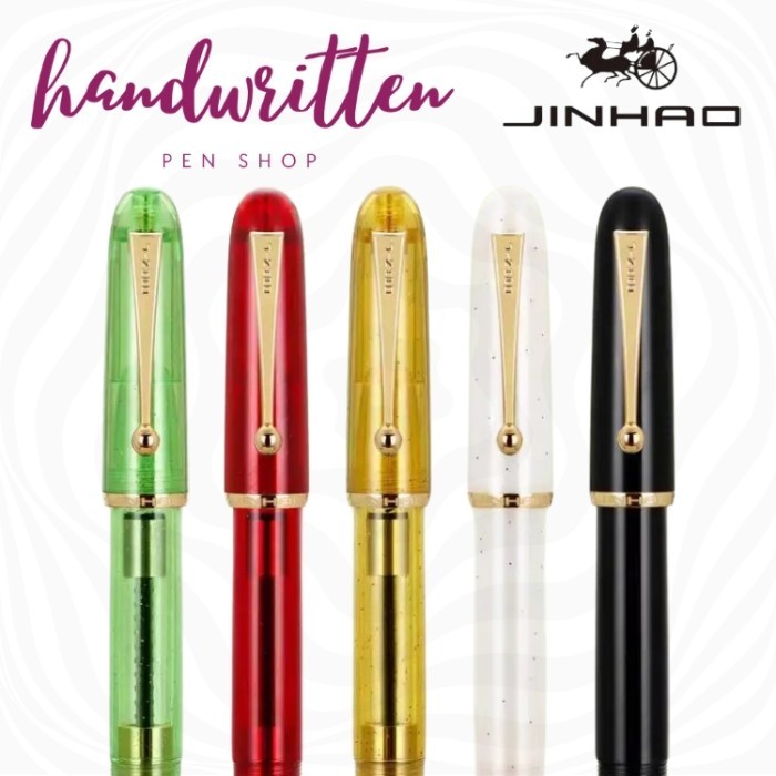 

terbaru !!! jinhao typ 9013 heartbeat nib fountain pen / pena jinhao 9013 ready