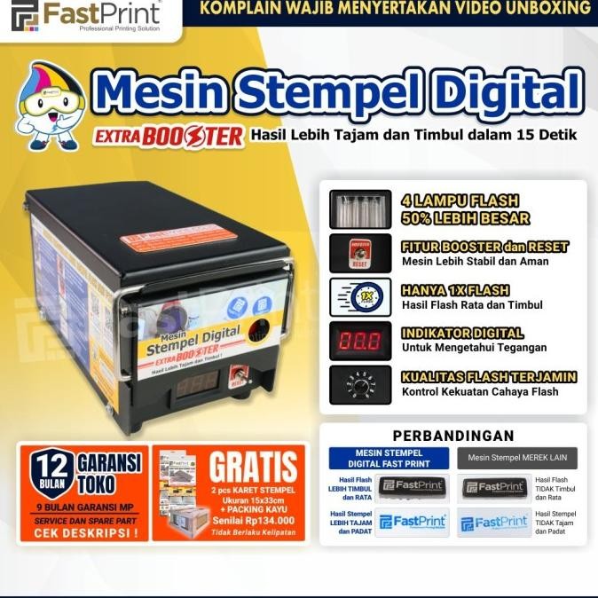 

Mesin Stempel Flash Digital Full Plat Besi F67A