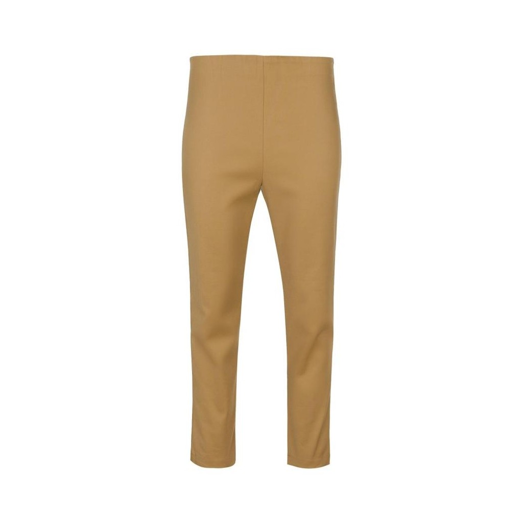 Benang Jarum - High Waist Ankle Pants - Caramel