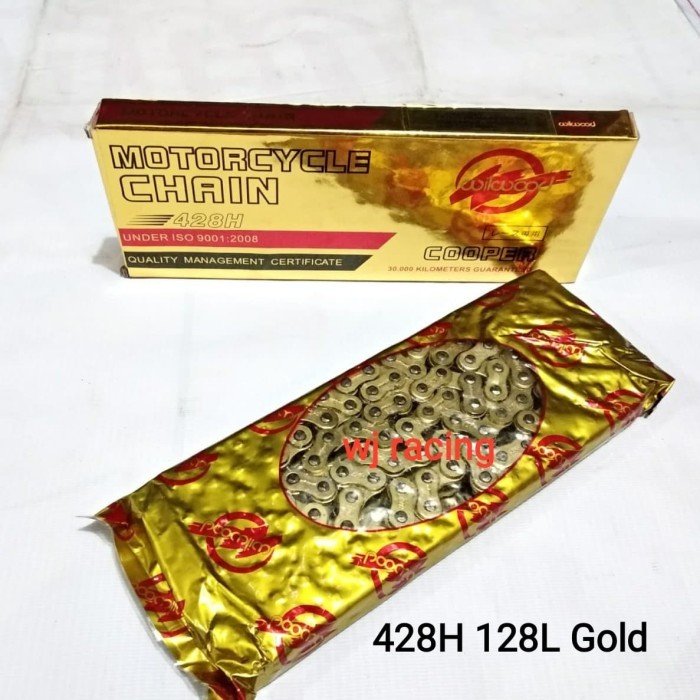 Rantai Tebal Wilwood 428H-128L Gold